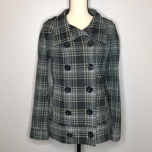 Soft Plaid Black Gray Tan Jacket